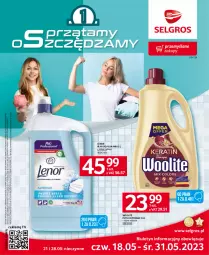 Gazetka promocyjna Selgros - Katalog Sprzątanie - Gazetka - ważna od 31.05 do 31.05.2023 - strona 1 - produkty: Płyn do prania, Papier, Tran, Woolite, Płyn do płukania, Lenor, LG, Fa