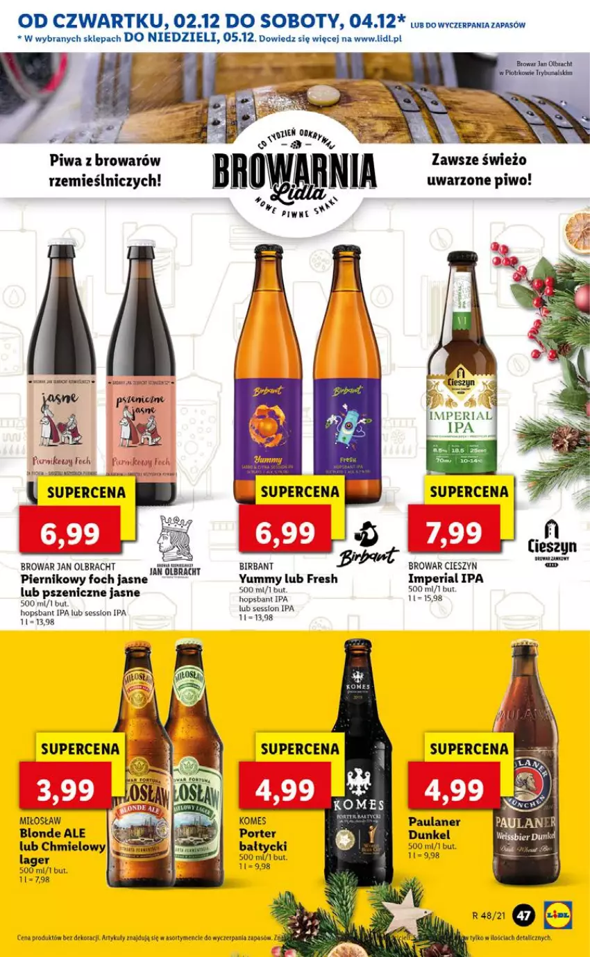 Gazetka promocyjna Lidl - GAZETKA OD 02.12 DO 05.12 - ważna 02.12 do 05.12.2021 - strona 47 - produkty: Piernik, Piwa, Piwo, Por, PSB, Puma, SESSIO