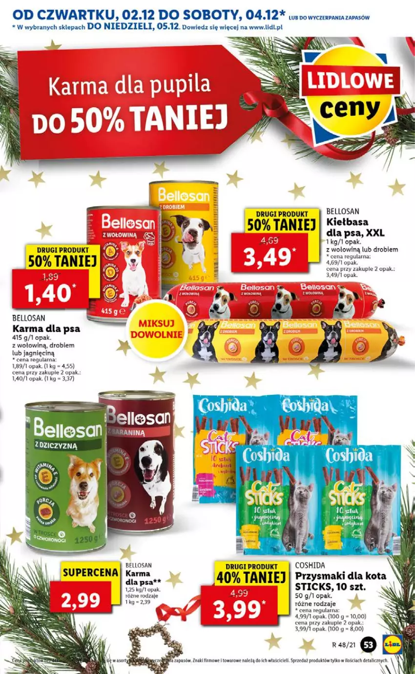 Gazetka promocyjna Lidl - GAZETKA OD 02.12 DO 05.12 - ważna 02.12 do 05.12.2021 - strona 53 - produkty: Bell, Kiełbasa, Przysmaki