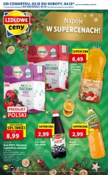 Gazetka promocyjna Lidl - GAZETKA OD 02.12 DO 05.12 - Gazetka - ważna od 05.12 do 05.12.2021 - strona 44 - produkty: Sok, Por, Napoje, Fortuna, Tymbark, Gres, Mango, Mięta