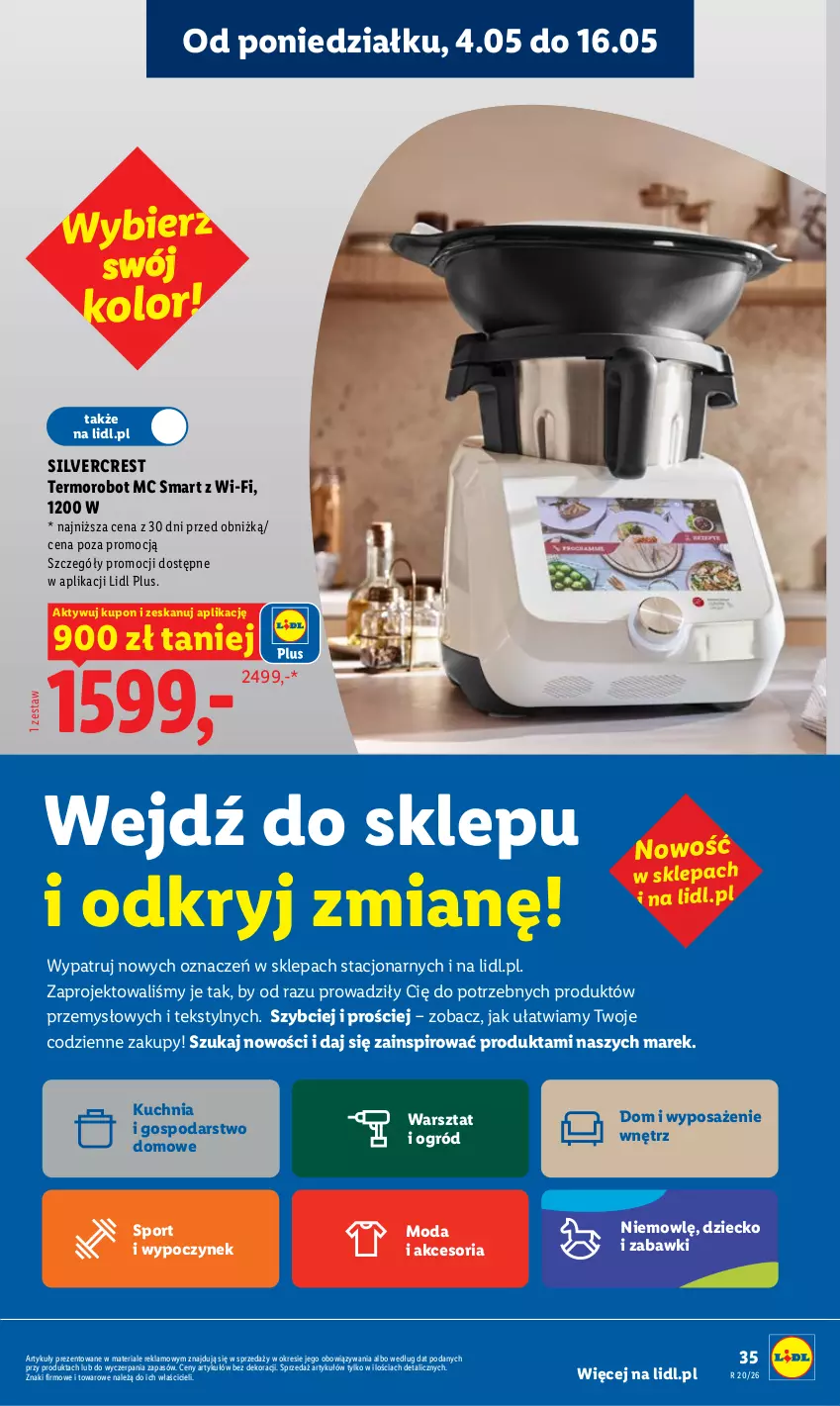 Gazetka promocyjna Lidl - Gazetka ważna od 11.05 do 13.05 - ważna 11.05 do 13.05.2026 - strona 35 - produkty: Kuchnia, Moda, Ogród, Por, Robot, Silvercrest, Sport