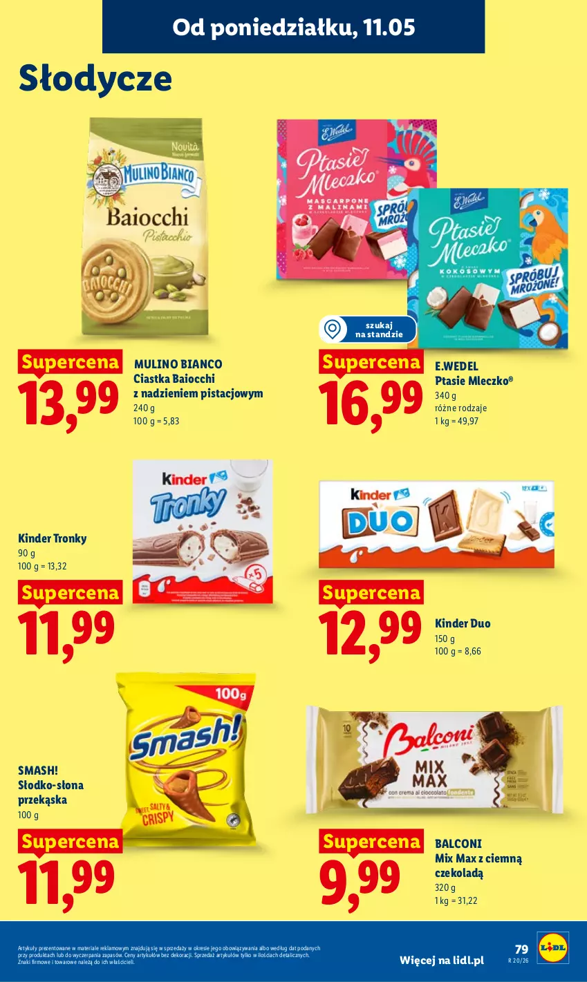 Gazetka promocyjna Lidl - Gazetka ważna od 11.05 do 13.05 - ważna 11.05 do 13.05.2026 - strona 81 - produkty: Alcon, Ciastka, Kinder, Mleczko, Ptasie mleczko