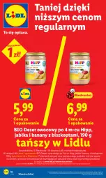 Gazetka promocyjna Lidl - Gazetka ważna od 11.05 do 13.05 - Gazetka - ważna od 13.05 do 13.05.2026 - strona 18 - produkty: Deser owocowy, HiPP, Banany, Ser, Por, Deser, Jabłka