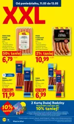 Gazetka promocyjna Lidl - Gazetka ważna od 11.05 do 13.05 - Gazetka - ważna od 13.05 do 13.05.2026 - strona 38 - produkty: Ser, Pur, Parówki, Parówki z szynki, PIKOK, Frankfurterki, Kabanos