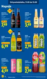 Gazetka promocyjna Lidl - Gazetka ważna od 11.05 do 13.05 - Gazetka - ważna od 13.05 do 13.05.2026 - strona 74 - produkty: Mus, Napoje, Napój gazowany, Tymbark, Woda, Napój, Kokos, Napój musujący, Hortex