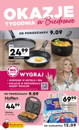Gazetka promocyjna Biedronka - Okazje tygodnia - Gazetka - ważna od 21.09 do 21.09.2024 - strona 1 - produkty: Pościel, Kret, Opiekacz do kanapek, Dzieci, Patelnia, Rondel