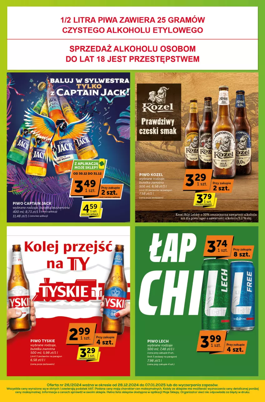 Gazetka promocyjna ABC - ważna 28.12.2024 do 07.01.2025 - strona 8 - produkty: Gra, KOBO, Kozel, Piwa, Piwo, Tyskie