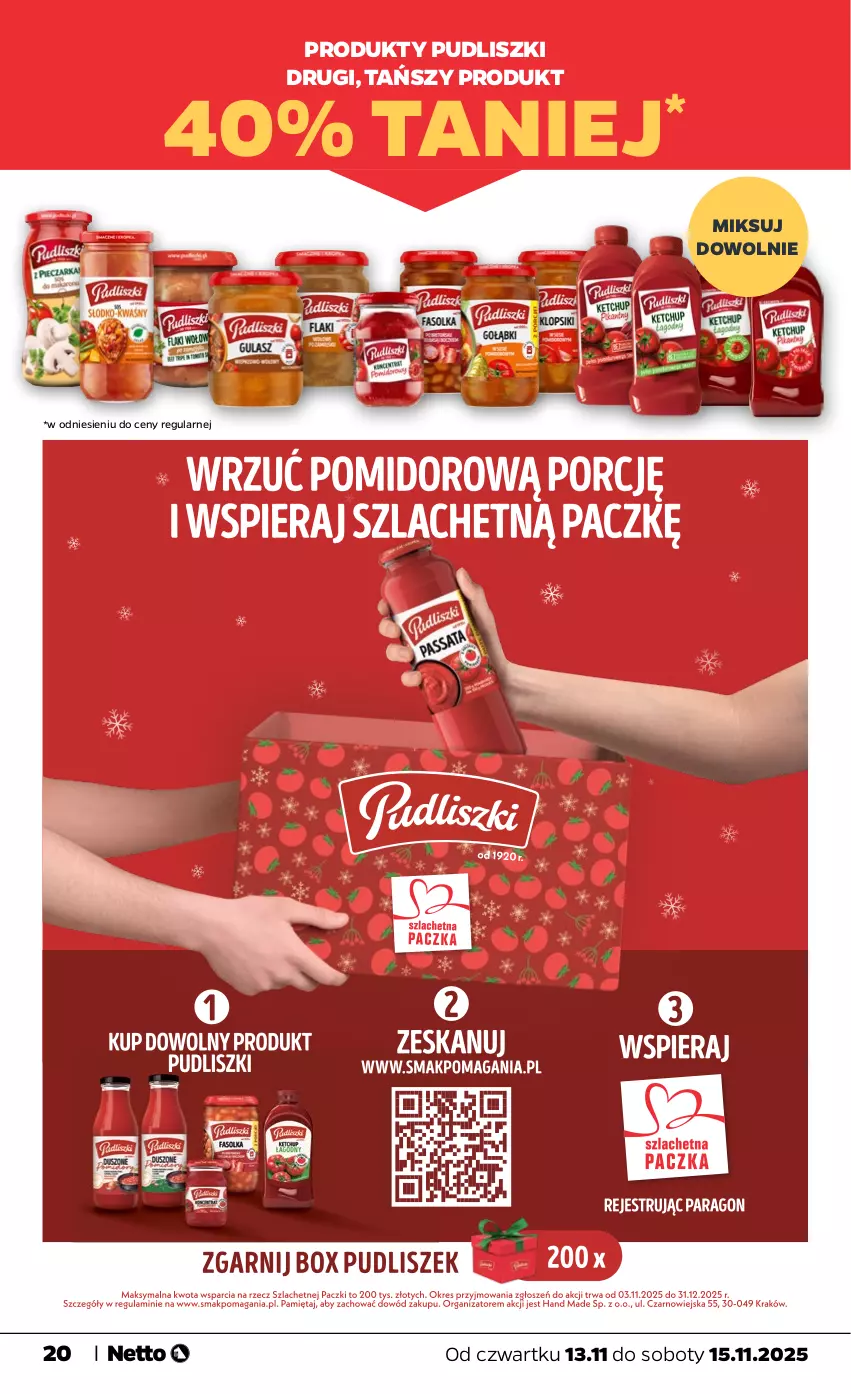 Gazetka promocyjna Netto - Od Czwartku - ważna 13.11 do 15.11.2025 - strona 20 - produkty: Pudliszki
