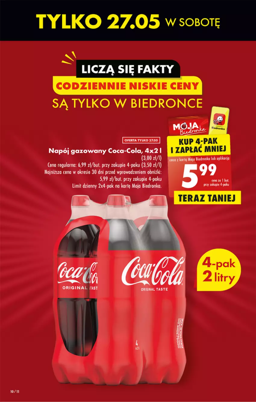 Gazetka promocyjna Biedronka - ważna 25.05 do 31.05.2023 - strona 10 - produkty: Coca-Cola, Gin, Napój, Napój gazowany