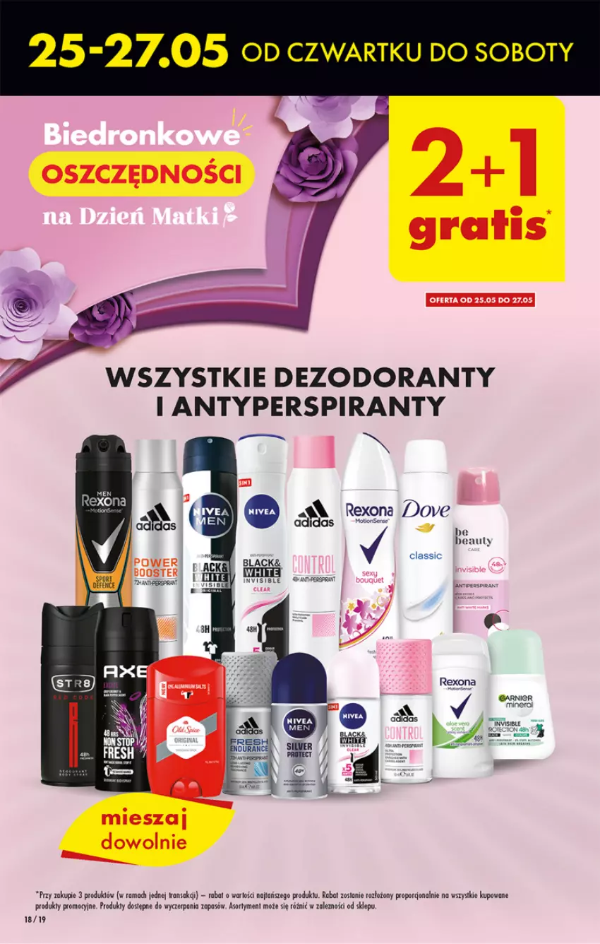 Gazetka promocyjna Biedronka - ważna 25.05 do 31.05.2023 - strona 18 - produkty: Antyperspirant, Dezodorant, Garnier, Lack, Por, Rama, Rexona, Sport