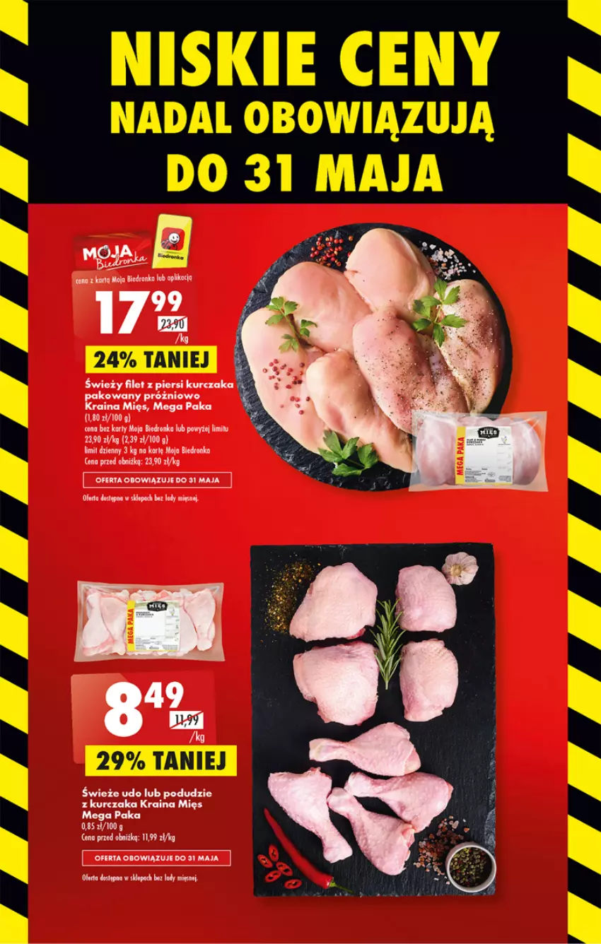 Gazetka promocyjna Biedronka - ważna 25.05 do 31.05.2023 - strona 27 - produkty: Filet z piersi kurczaka, Kurczak, Podudzie z kurczaka