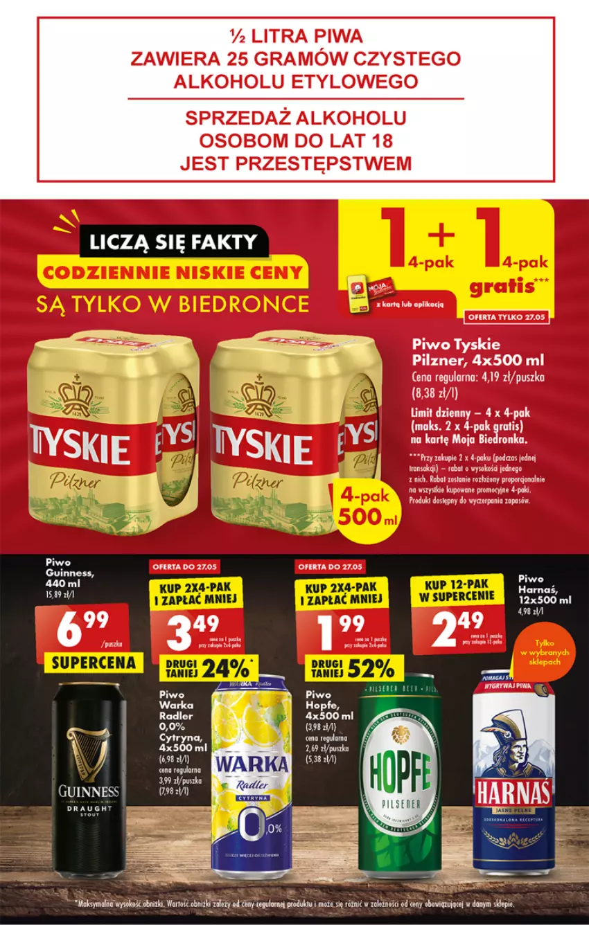 Gazetka promocyjna Biedronka - ważna 25.05 do 31.05.2023 - strona 51 - produkty: Fa, Harnaś, Hopfe, Piwo, Radler, Warka