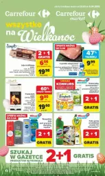 Gazetka promocyjna Carrefour - Gazetka - ważna od 05.04 do 05.04.2025 - strona 1 - produkty: Domestos, Ser, Por, Cif, Jaja, Bonduelle, Czekolada, Waga, Groszek, Lindt