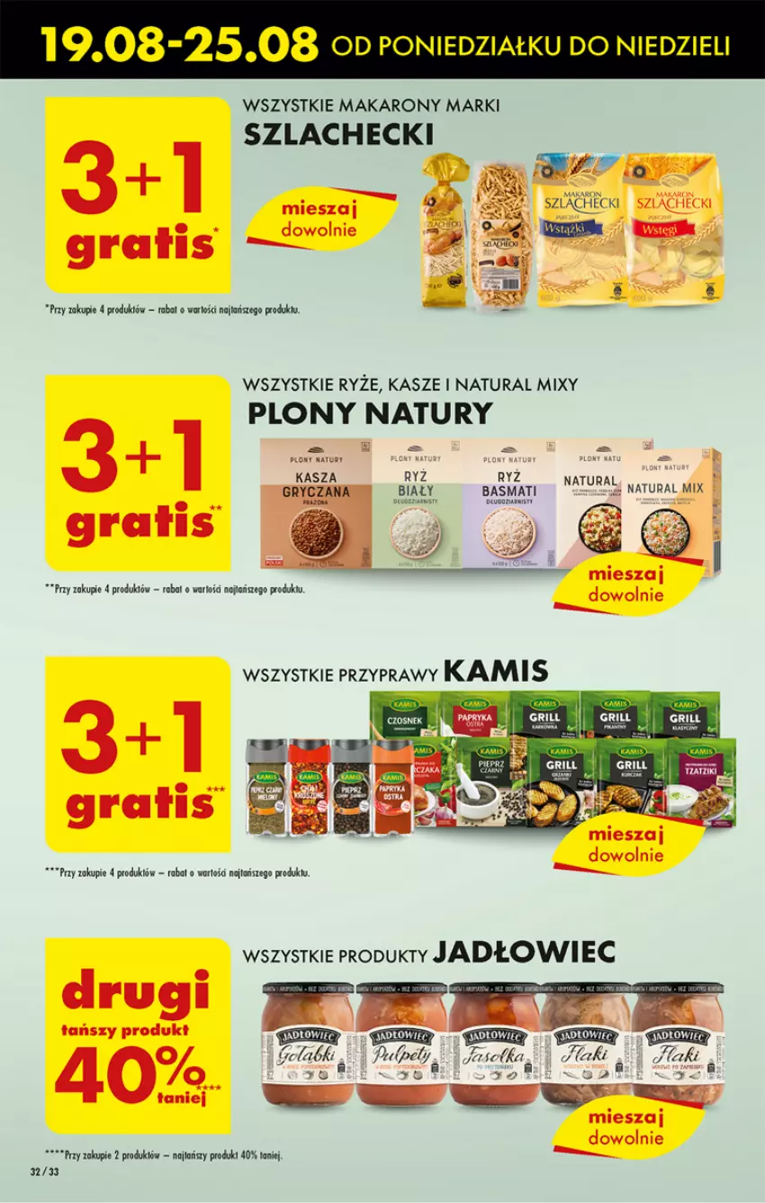 Gazetka promocyjna Biedronka - Od poniedzialku - ważna 19.08 do 24.08.2024 - strona 38 - produkty: Fa, Gra, Grill, Kamis, Kasza, Makaron, Przyprawy, Ryż