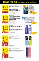 Gazetka promocyjna Biedronka - Od poniedzialku - Gazetka - ważna od 24.08 do 24.08.2024 - strona 58 - produkty: Gra, BIC, Mleczko do ciała, Szczoteczka do zębów, Adidas, Taft, Mleczko, Lakier do włosów, Olej, Sensodyne, Nivea, Szczoteczka, Lakier