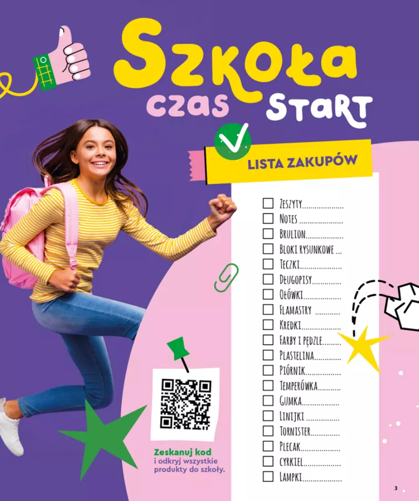 Gazetka promocyjna Biedronka - oferta od 1.08 - ważna 01.08 do 01.09.2022 - strona 3 - produkty: Fa, Flamastry, Lion, Piórnik, Plastelina, Plecak