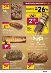 Gazetka promocyjna Aldi - ALE! CENA w ALDI - Gazetka - ważna od 27.03 do 27.03.2021 - strona 7 - produkty: Piec, Rum, Mus, Morela, Chleb wieloziarnisty, Tera, Sezam, Bagietka, Pieczywo, Chleb