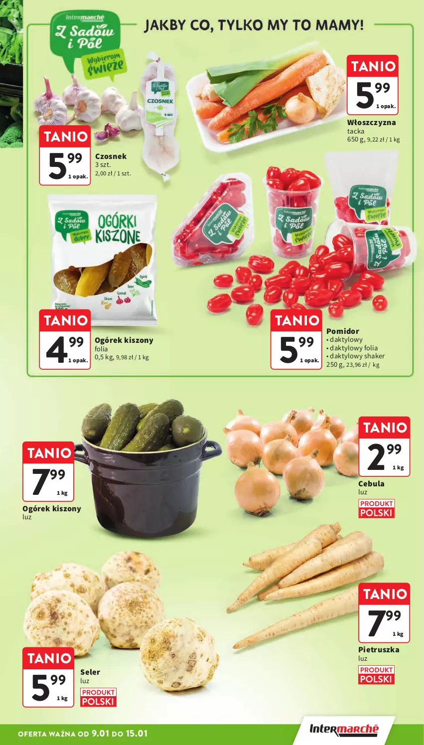 Gazetka promocyjna Intermarche - ważna 09.01 do 15.01.2025 - strona 13 - produkty: Cebula, Czosnek, Ogórek, Pietruszka