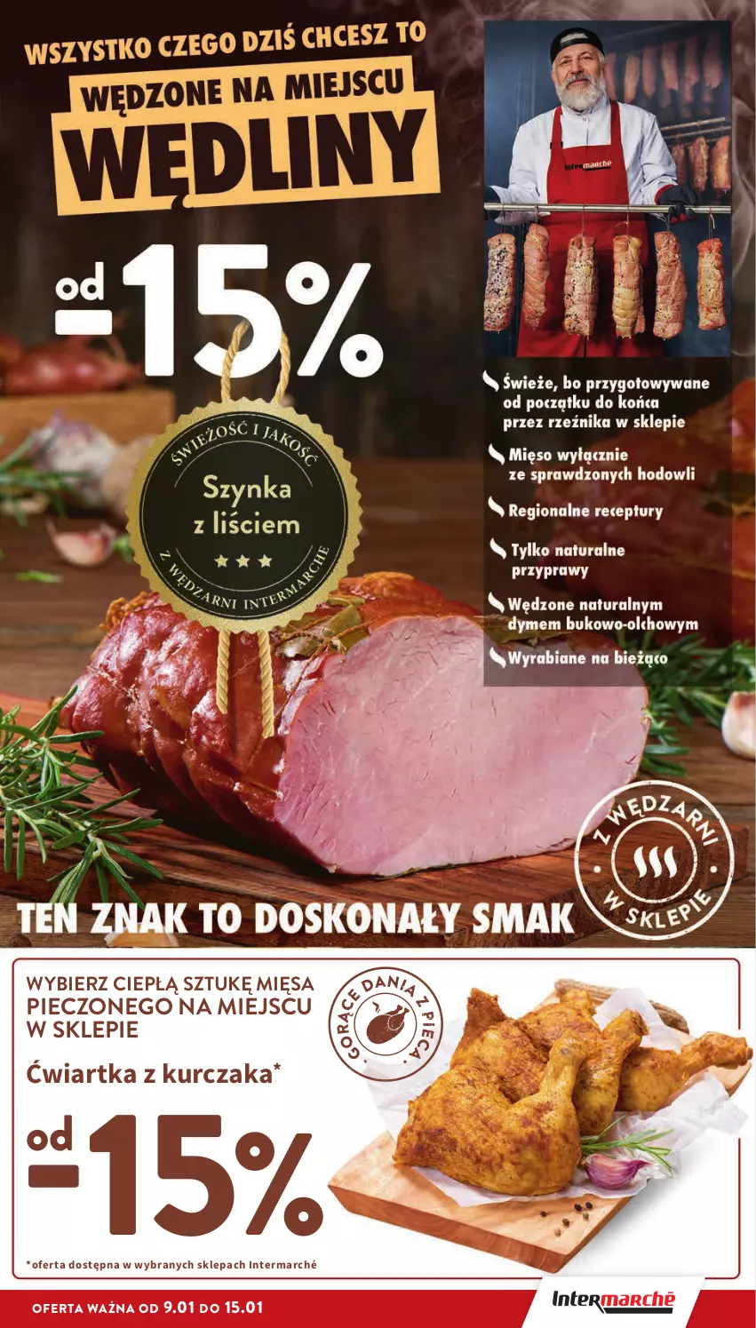 Gazetka promocyjna Intermarche - ważna 09.01 do 15.01.2025 - strona 15 - produkty: Kurczak, Piec