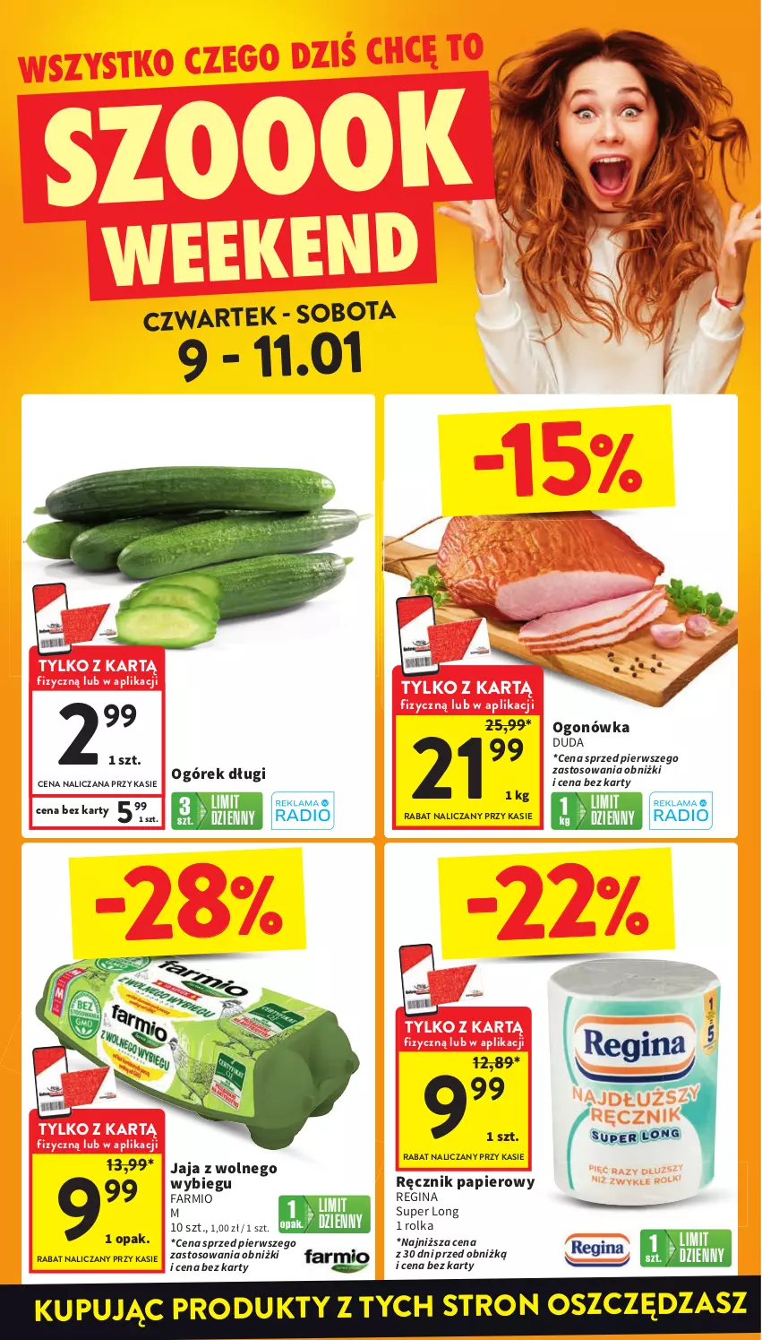 Gazetka promocyjna Intermarche - ważna 09.01 do 15.01.2025 - strona 2 - produkty: Duda, Fa, Gin, Jaja, Ogonówka, Ogórek, Papier, Ręcznik