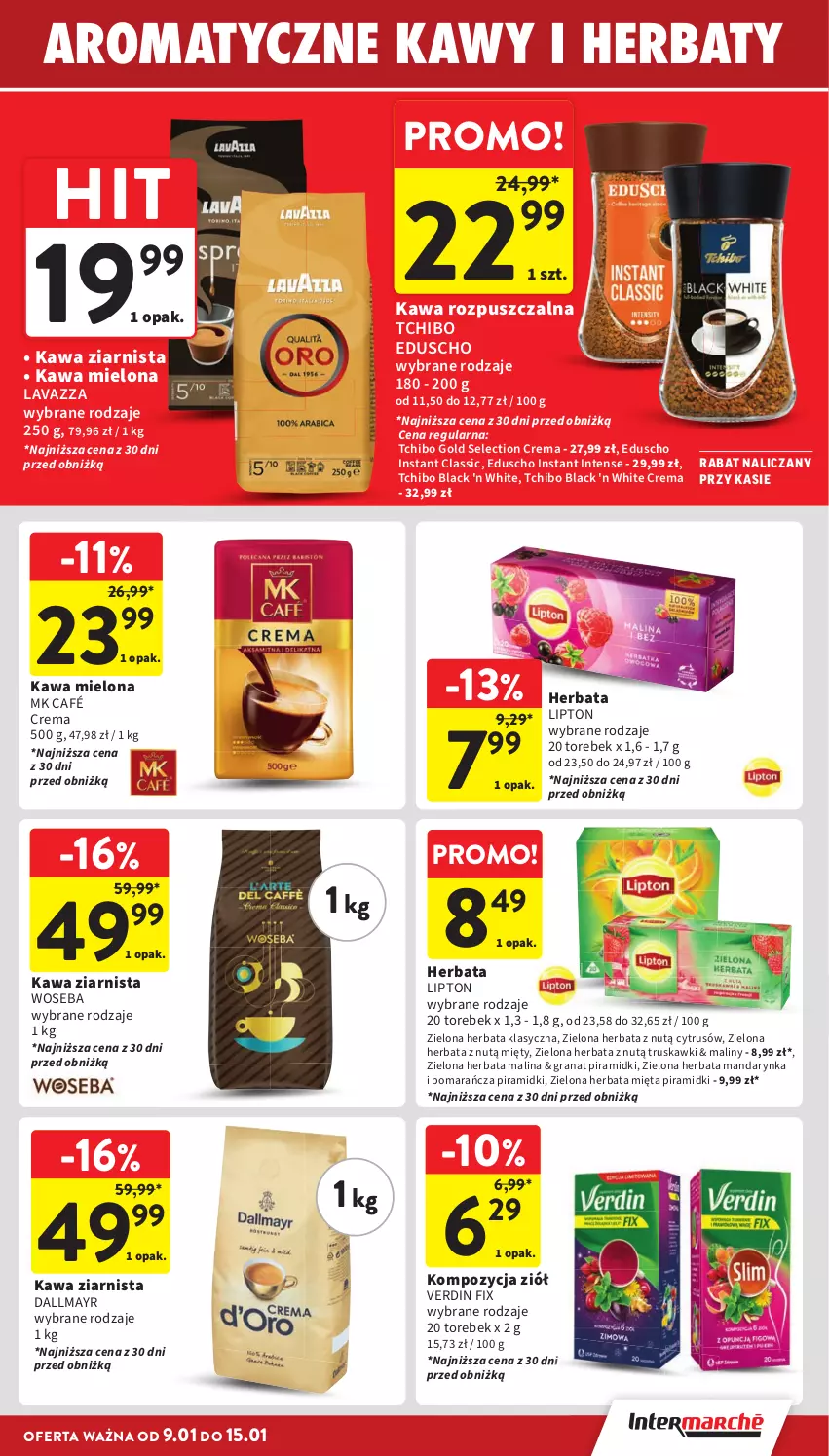 Gazetka promocyjna Intermarche - ważna 09.01 do 15.01.2025 - strona 27 - produkty: Dallmayr, Gra, Granat, Herbata, Kawa, Kawa mielona, Kawa rozpuszczalna, Kawa ziarnista, Lack, Lavazza, Lipton, Maliny, Mięta, Tchibo, Truskawki, Woseba