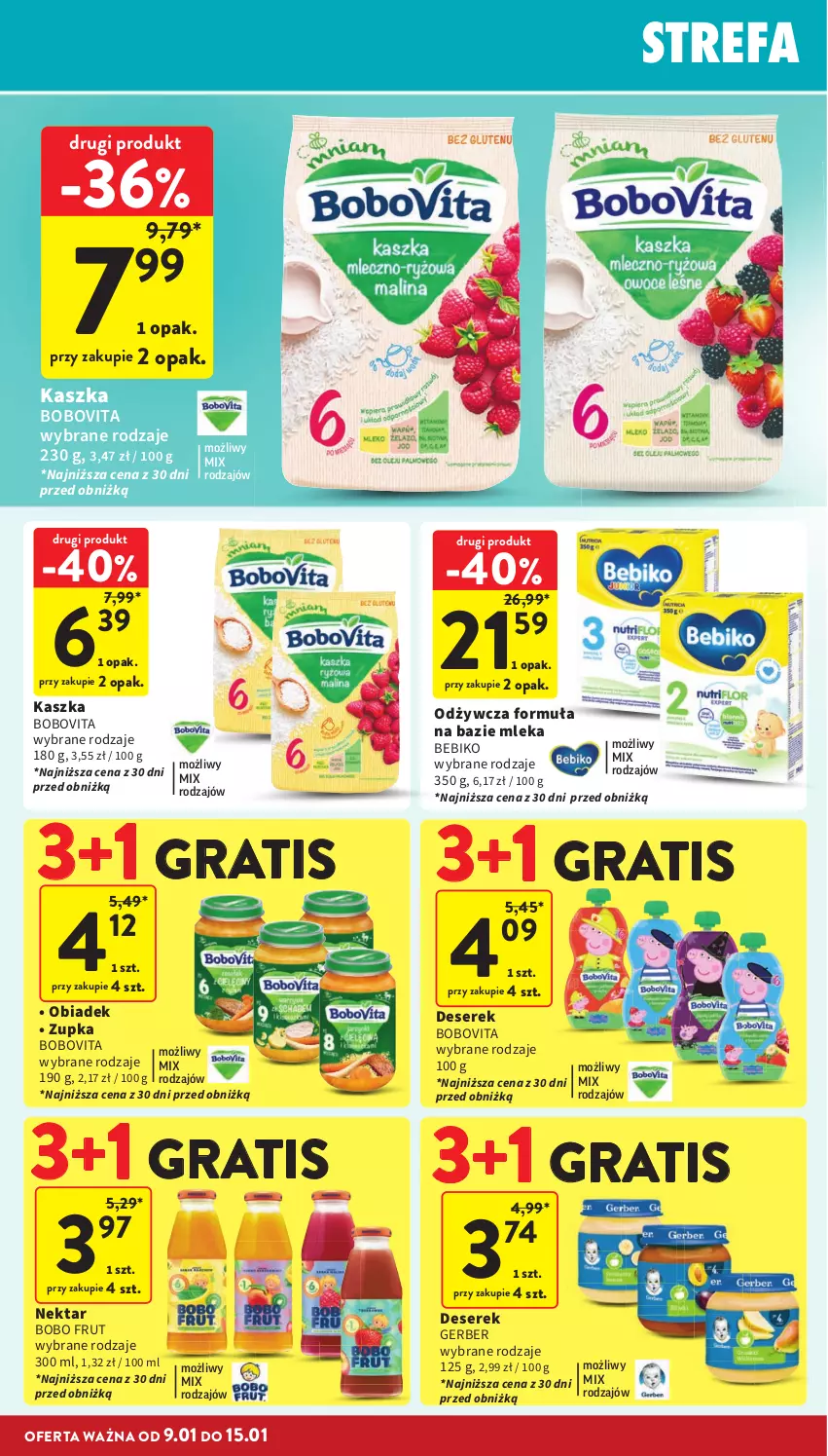 Gazetka promocyjna Intermarche - ważna 09.01 do 15.01.2025 - strona 34 - produkty: Bebiko, BoboVita, Deser, Fa, Gerber, Gra, Nektar, Ser, Serek