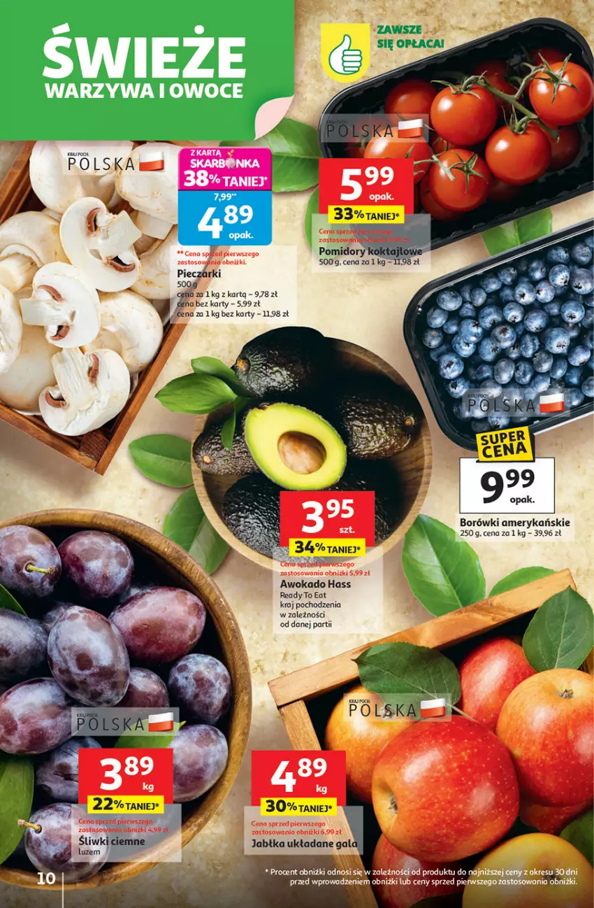 Gazetka promocyjna Auchan - Pewność niskich cen Hipermarket - ważna 11.09 do 17.09.2025 - strona 10 - produkty: Owoce, Piec, Warzywa, Warzywa i owoce