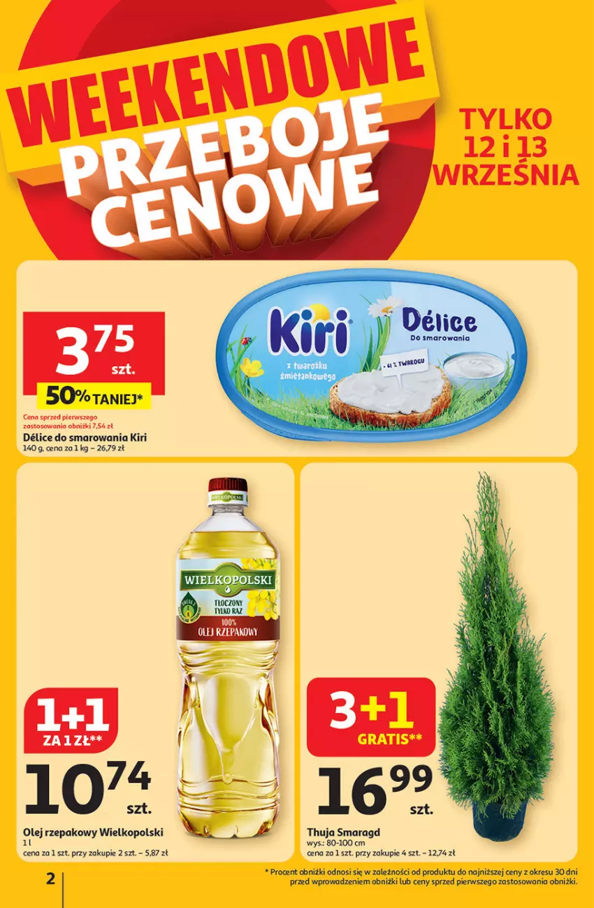 Gazetka promocyjna Auchan - Pewność niskich cen Hipermarket - ważna 11.09 do 17.09.2025 - strona 2 - produkty: Gra, Olej, Olej rzepakowy