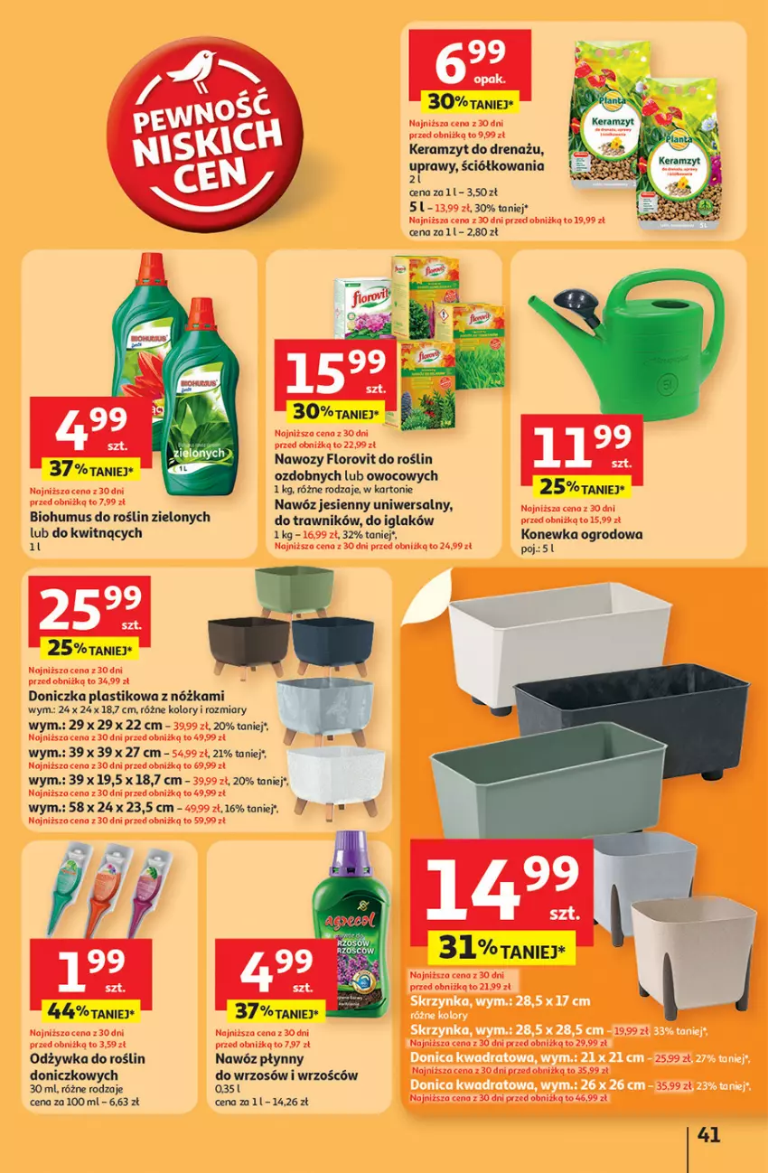 Gazetka promocyjna Auchan - Pewność niskich cen Hipermarket - ważna 11.09 do 17.09.2025 - strona 41 - produkty: Biohumus, Keramzyt, Konewka, Mus, Nawóz, Odżywka
