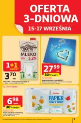 Gazetka promocyjna Auchan - Pewność niskich cen Hipermarket - Gazetka - ważna od 17.09 do 17.09.2025 - strona 3 - produkty: Rum, Papier, Waga łazienkowa, Papier toaletowy, Silan, Waga, Mleko