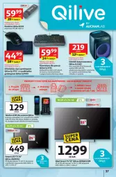 Gazetka promocyjna Auchan - Pewność niskich cen Hipermarket - Gazetka - ważna od 17.09 do 17.09.2025 - strona 37 - produkty: LED TV, Sos, Gry, Gra, Telefon, Pendrive, Ryba, Klawiatura, Głośnik, Mikrofon, Tarka, Podkładka, Mysz, HD ready, Latarka, Smart tv, Smartfon, Podkład, Akumulator