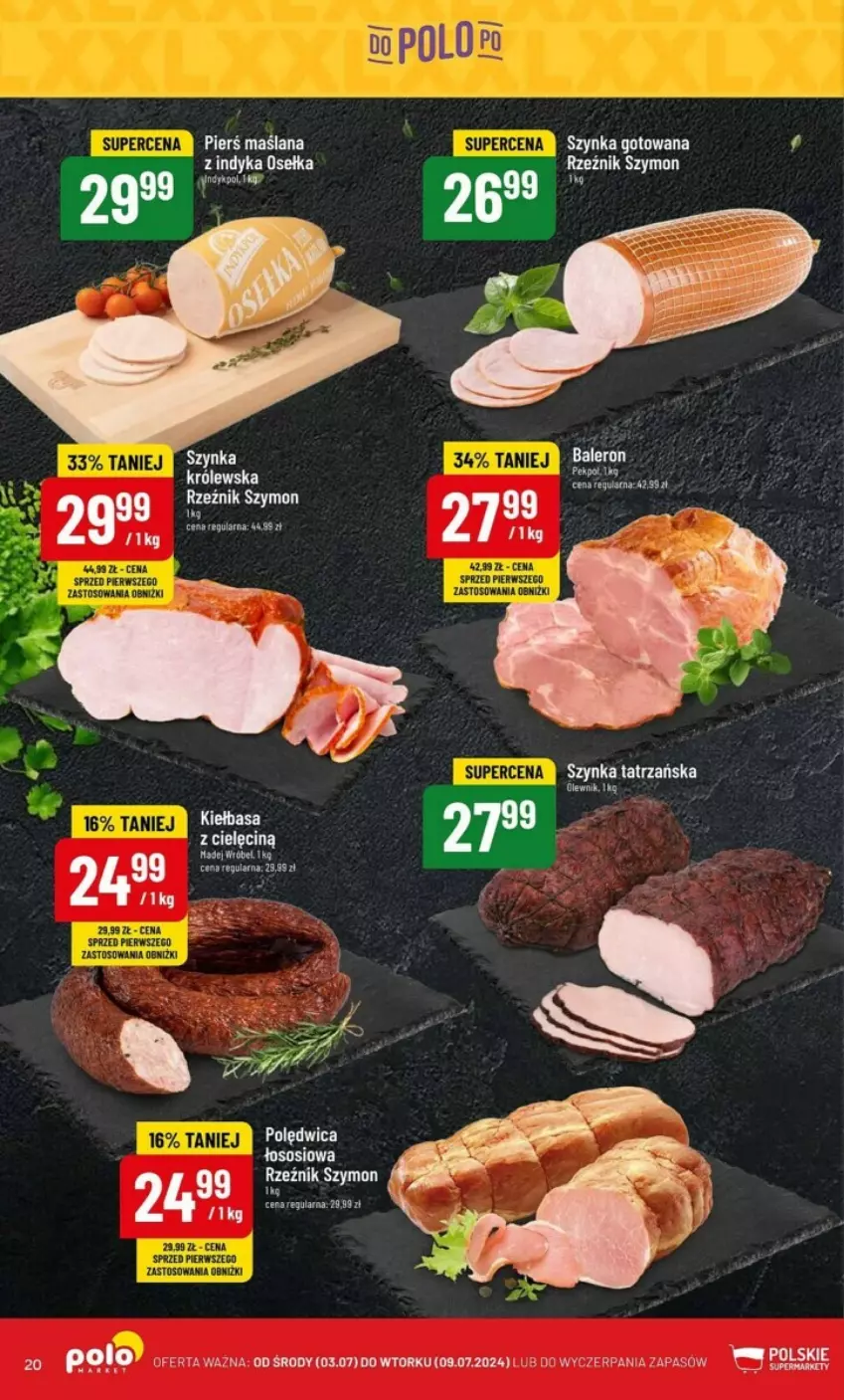 Gazetka promocyjna PoloMarket - ważna 03.07 do 09.07.2024 - strona 13 - produkty: Kiełbasa, LANA, Sos, Szynka