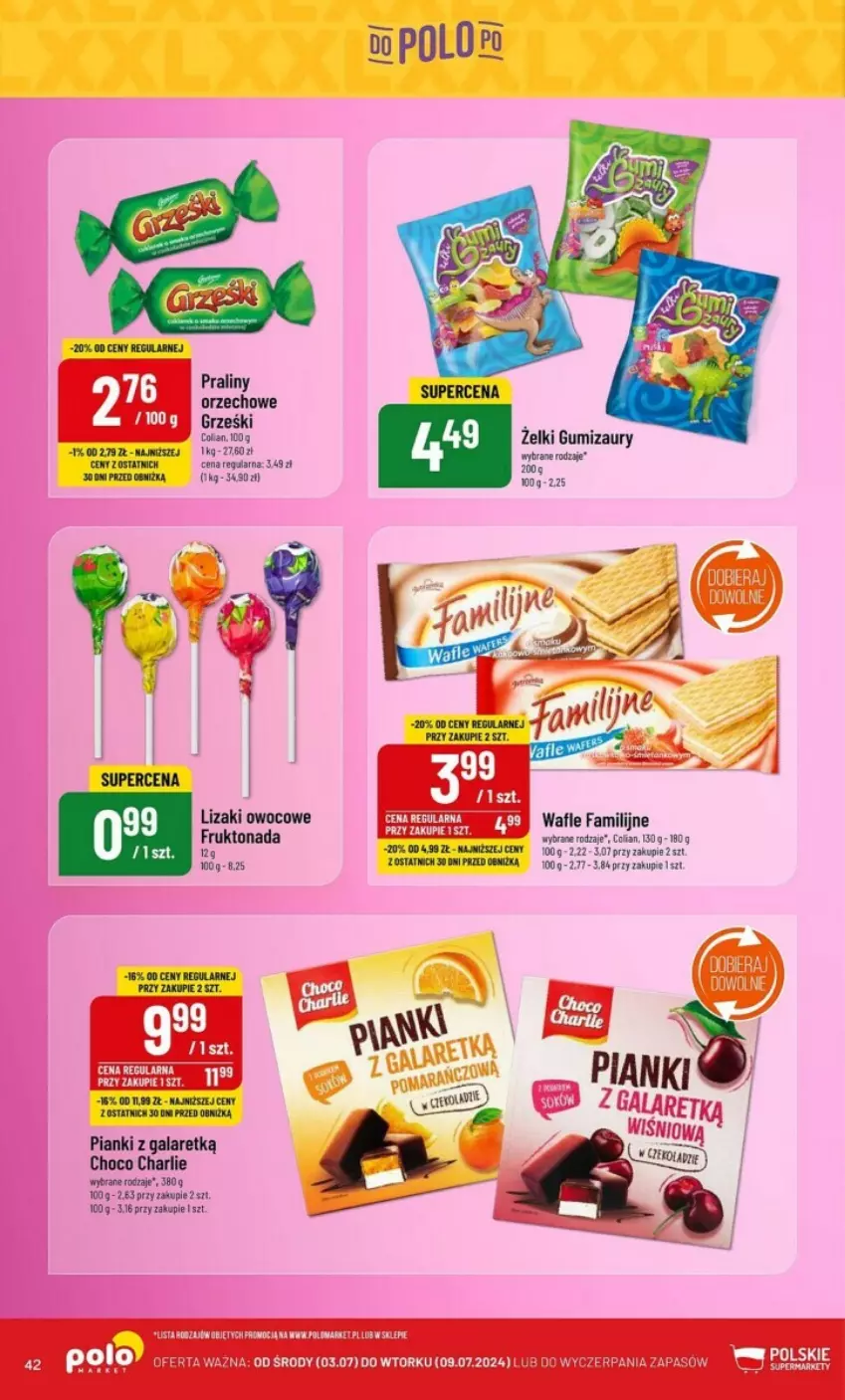 Gazetka promocyjna PoloMarket - ważna 03.07 do 09.07.2024 - strona 37 - produkty: Fa, Gala, Lizaki, Wafle