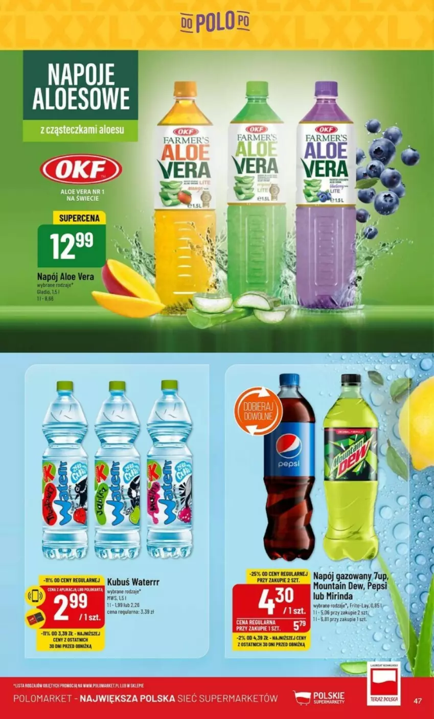 Gazetka promocyjna PoloMarket - ważna 03.07 do 09.07.2024 - strona 42 - produkty: 7up, Mirinda, Napój, Napój gazowany, Napoje, Pepsi