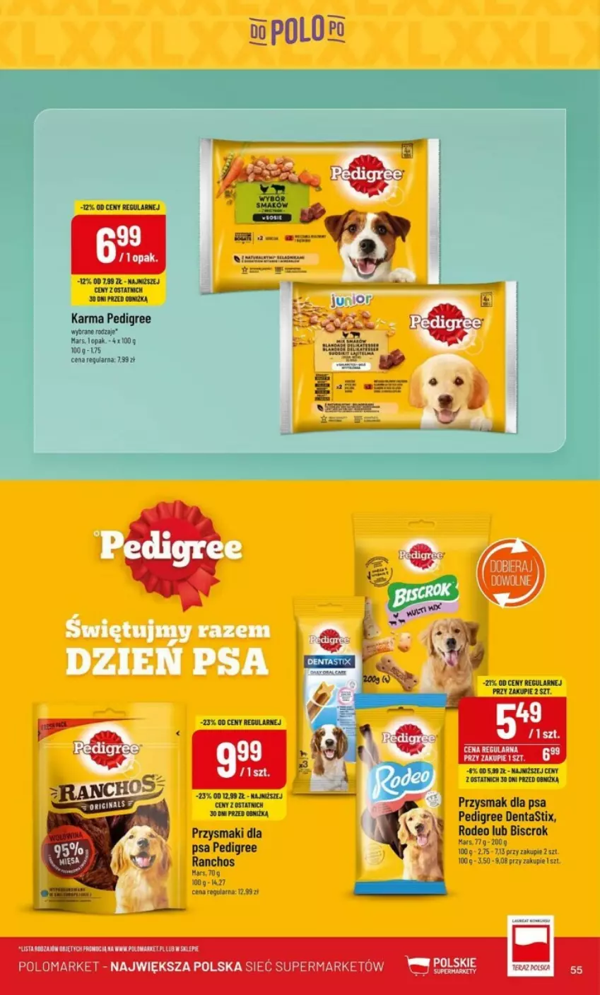 Gazetka promocyjna PoloMarket - ważna 03.07 do 09.07.2024 - strona 51 - produkty: Pedigree, Przysmak dla psa, Przysmaki