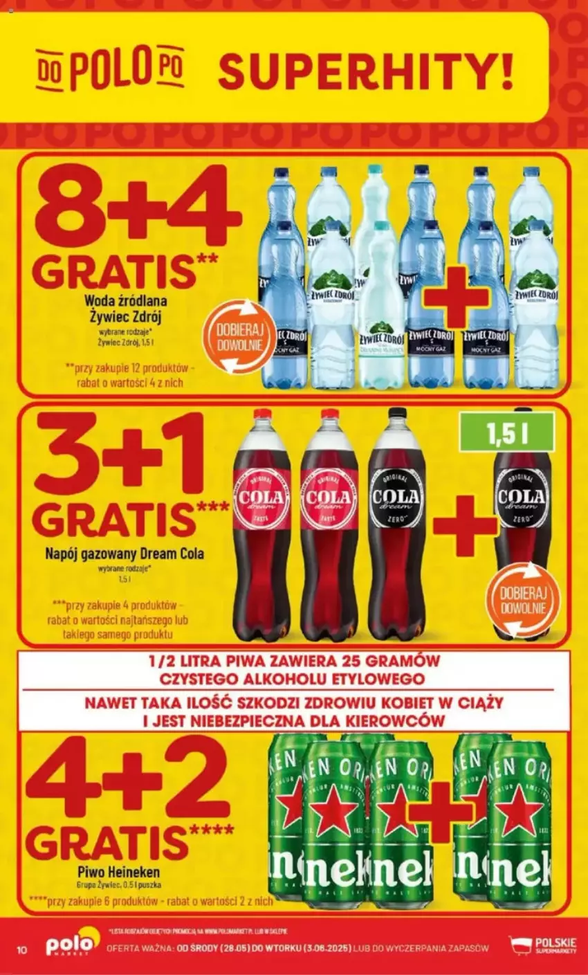 Gazetka promocyjna PoloMarket - ważna 28.05 do 03.06.2025 - strona 2 - produkty: Gra, Heineken, LANA, Napój, Napój gazowany, Piec, Piwa, Piwo, Woda