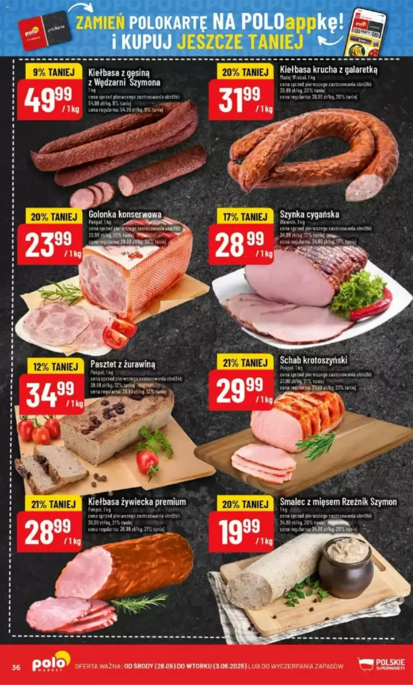 Gazetka promocyjna PoloMarket - ważna 28.05 do 03.06.2025 - strona 34 - produkty: Gra, Kiełbasa, Olej, Olewnik, Pasztet, Por, Ser, Smalec