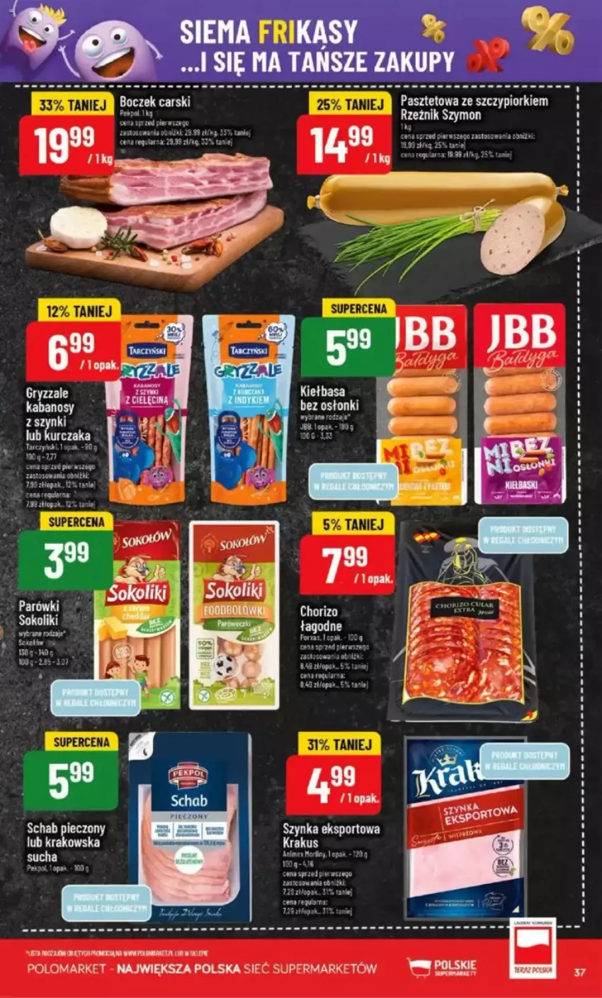 Gazetka promocyjna PoloMarket - ważna 28.05 do 03.06.2025 - strona 35 - produkty: Cars, Gry, Kabanos, Kiełbasa, Krakus, Kurczak, Pasztet, Piec, Por, Pur, Sok, Sport, Szynka