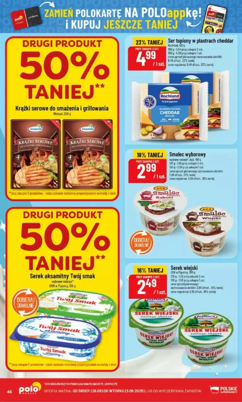 Gazetka promocyjna PoloMarket - ważna 28.05 do 03.06.2025 - strona 45 - produkty: Aksam, Grill, Ser, Serek, Twój Smak