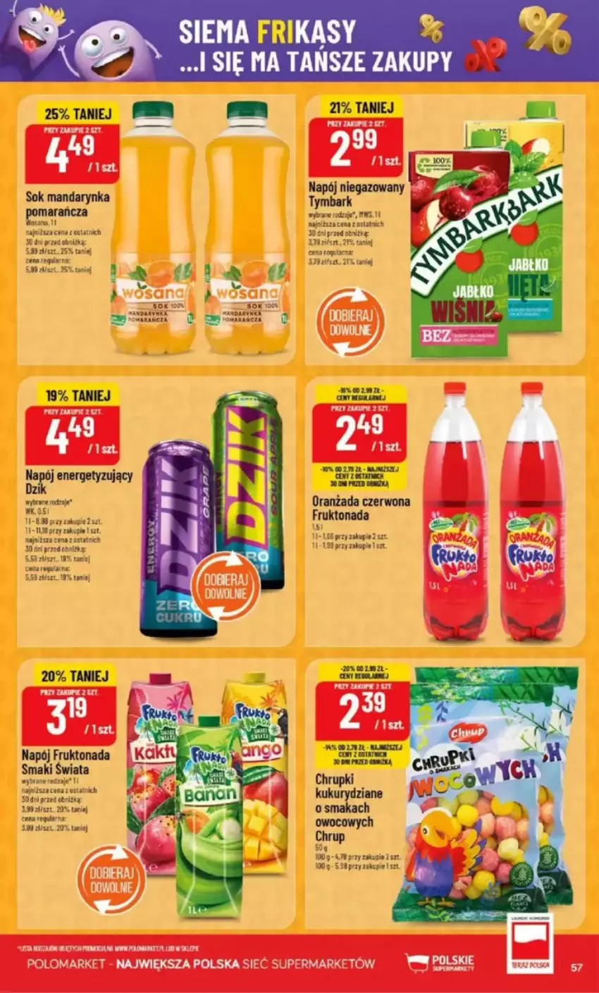 Gazetka promocyjna PoloMarket - ważna 28.05 do 03.06.2025 - strona 57 - produkty: Chrupki, Napój, Oranżada, Sok