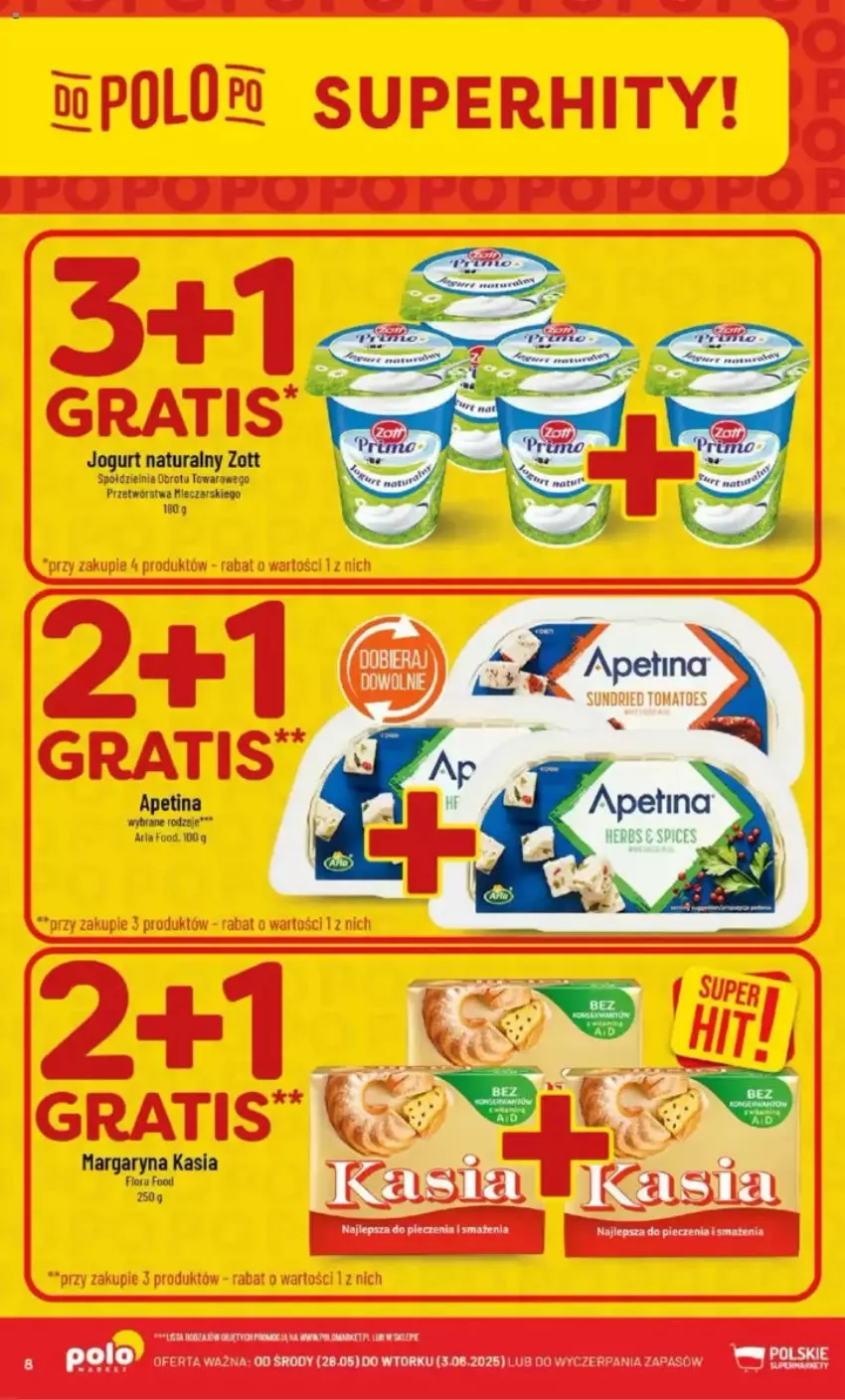 Gazetka promocyjna PoloMarket - ważna 28.05 do 03.06.2025 - strona 80 - produkty: Flora, Jogurt, Jogurt naturalny, Kasia, Margaryna, Piec, Zott