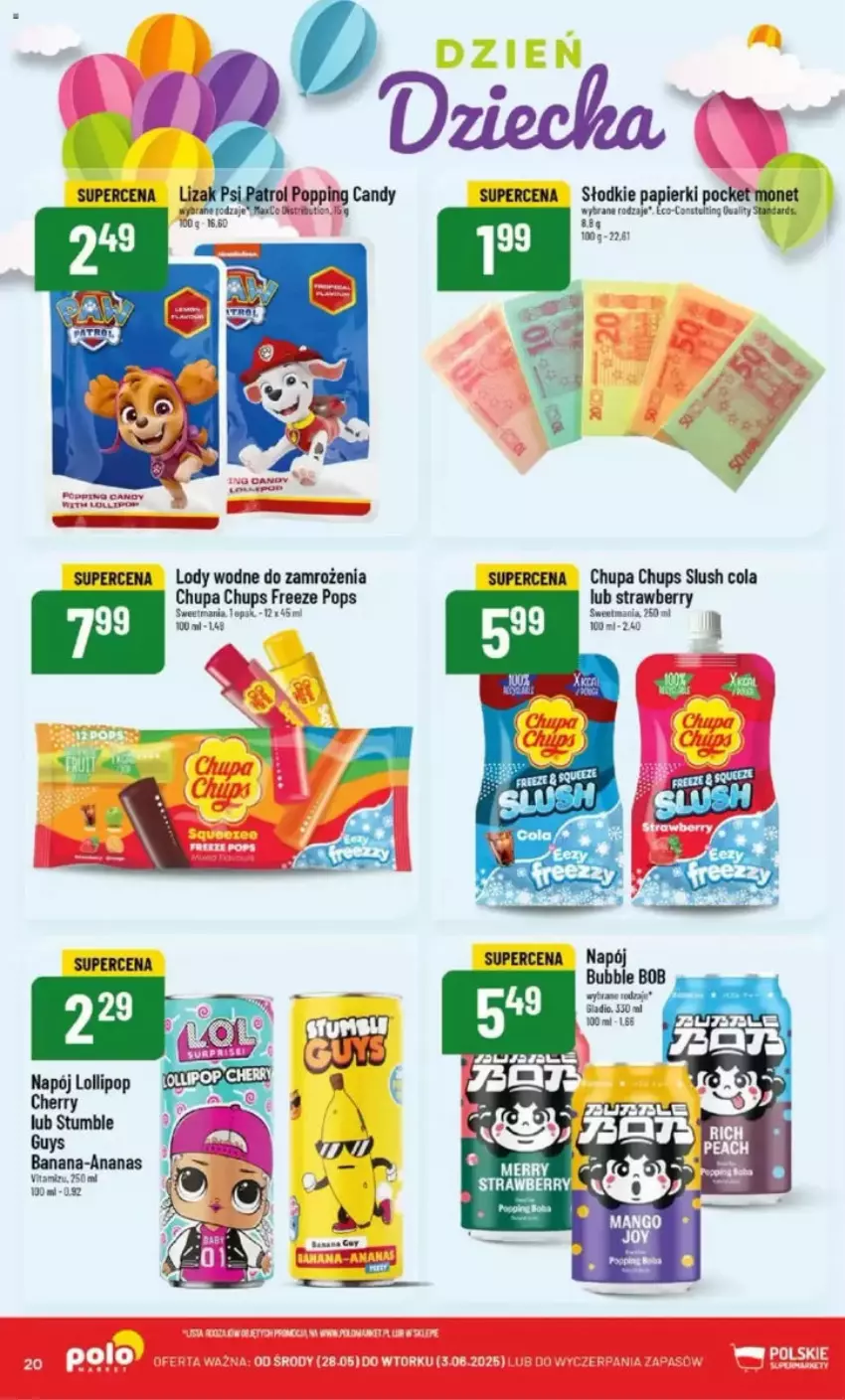 Gazetka promocyjna PoloMarket - ważna 28.05 do 03.06.2025 - strona 94 - produkty: Ananas, Chupa Chups, Fa, Lody, Napój, Papier