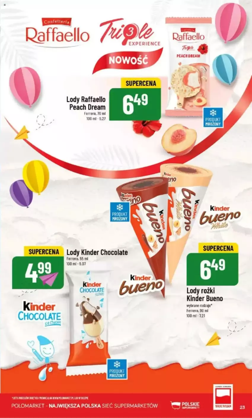 Gazetka promocyjna PoloMarket - ważna 28.05 do 03.06.2025 - strona 97 - produkty: Fa, Ferrero, Kinder, Kinder Bueno, Lody, Raffaello