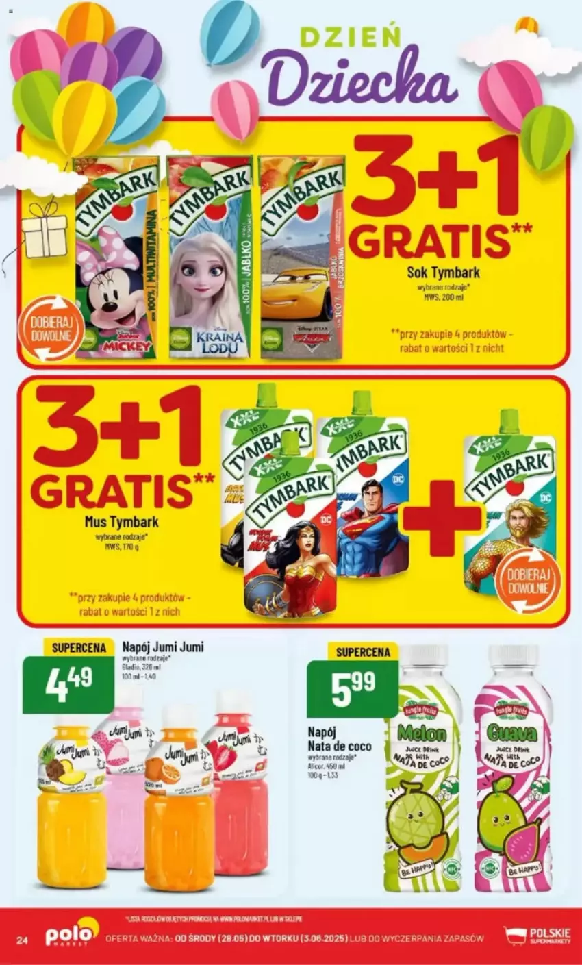 Gazetka promocyjna PoloMarket - ważna 28.05 do 03.06.2025 - strona 98 - produkty: Mus, Napój, Sok, Tymbark
