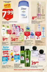 Gazetka promocyjna Auchan - 25 Urodziny #4 Supermarkety - Gazetka - ważna od 21.05 do 21.05.2021 - strona 15 - produkty: Woda perfumowana, Gin, Wellaflex, Palmolive, Absolut, Perfum, Schwarzkopf, Dove, Krem do depilacji, Wella, Szampon, Veet, Odżywka, Mydło, Pianka do włosów, Colgate, Woda, Antyperspirant, Lakier, LG, Fa