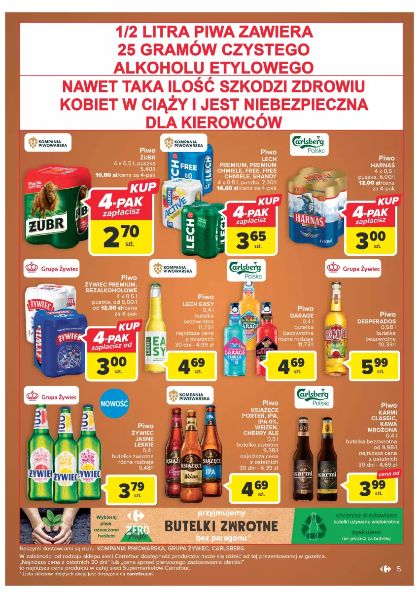 Gazetka promocyjna Carrefour - Gazetka Market - ważna 24.04 do 06.05.2023 - strona 5 - produkty: Piwa, Piwo