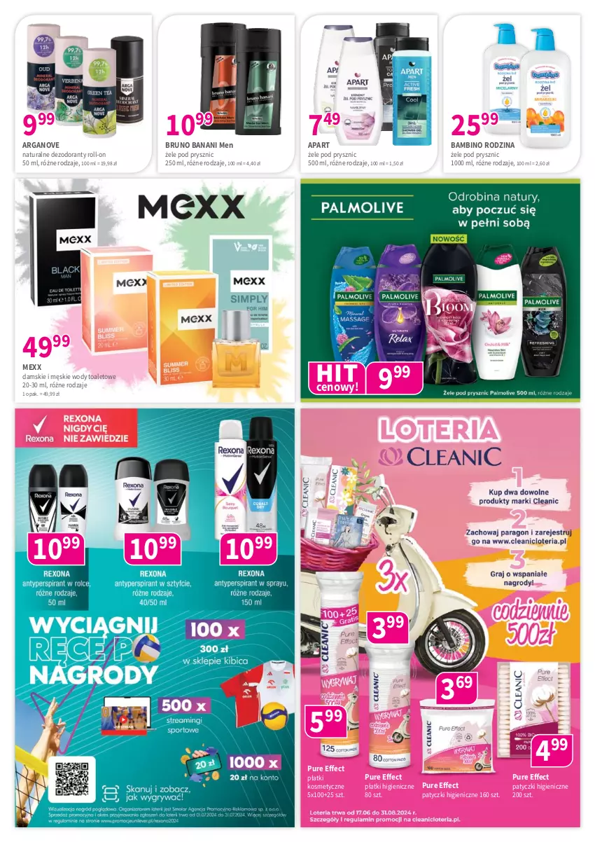 Gazetka promocyjna Drogerie Polskie - Gazetka - ważna 12.07 do 31.07.2024 - strona 6 - produkty: Bruno Banani, Dezodorant, Mexx, Płatki kosmetyczne, Pur