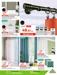 Gazetka promocyjna Leroy Merlin - Nowe Drzwi - Gazetka - ważna od 24.08 do 24.08.2021 - strona 9 - produkty: Plafon, Ser, Por, Telefon, Zasłona, Karnisz, Plafon LED, Roleta, Firana, Szyna, Reflektor, Poduszka, Lampa, Listwa, Lampa wisząca