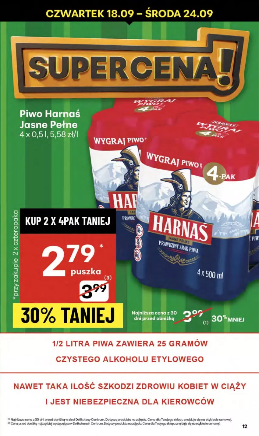 Gazetka promocyjna Delikatesy Centrum - Franczyza DC38 Czwartek - ważna 18.09 do 24.09.2025 - strona 12 - produkty: Gra, Piec, Piwa, Piwo, Rum