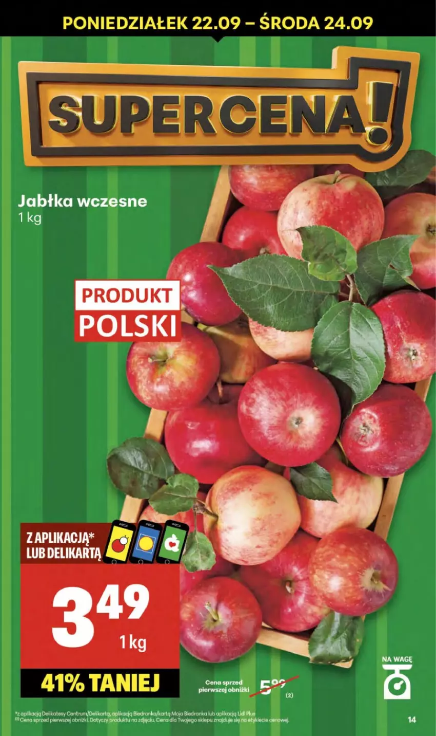 Gazetka promocyjna Delikatesy Centrum - Franczyza DC38 Czwartek - ważna 18.09 do 24.09.2025 - strona 14 - produkty: Jabłka, Rum